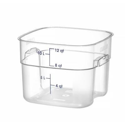 Nádoba na potraviny CamSquares Fresh Pro , Cambro, 11,4L, Průhledná, 289x289x(H)216mm | 12SFSPROCW135